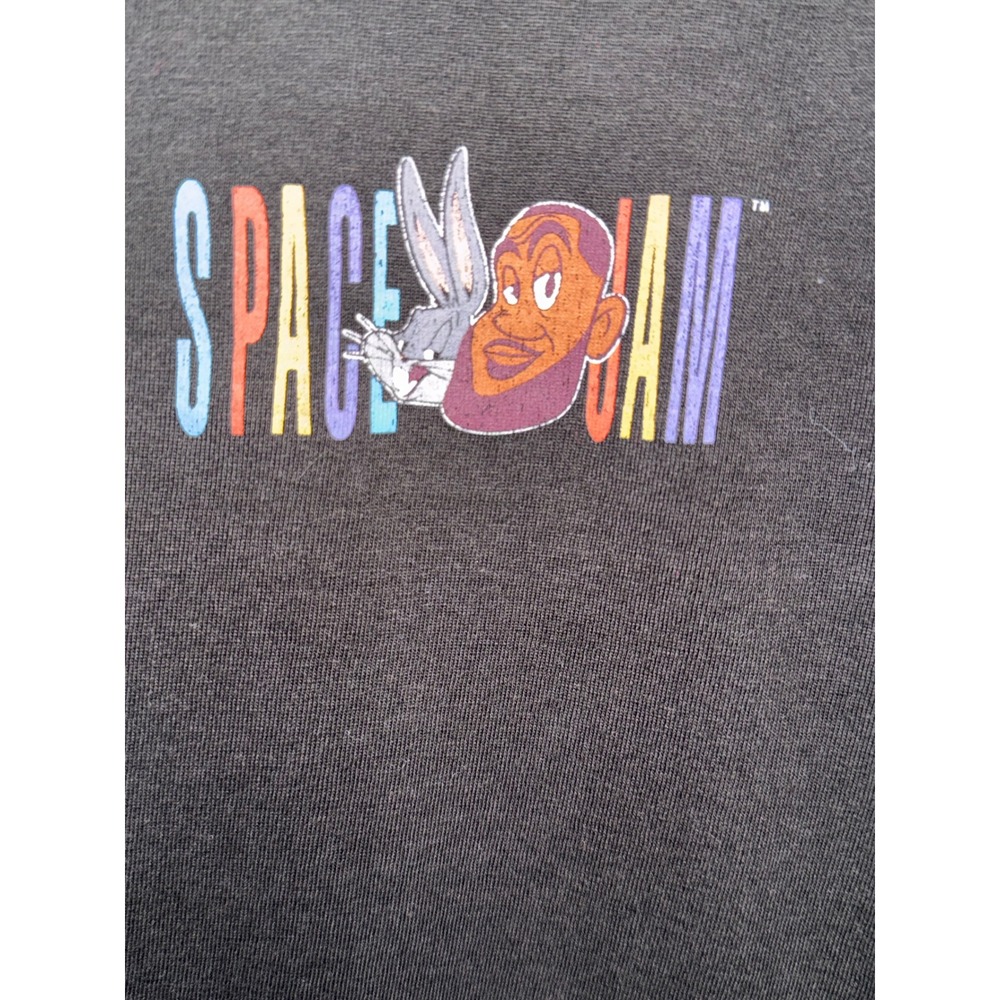 Space Jam A New Legacy Tune Squad LeBron James Graphic T-Shirt Black Large - Picture 2 of 7